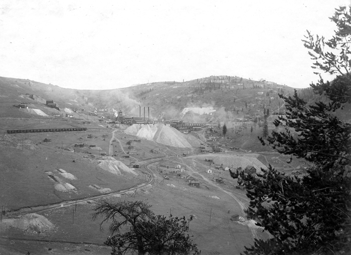 Elkton Mine from Guyot Hill. Cripple Creek District. Teller County, Colorado. October 5, 1903..jpg - ELKTON MINE PHOTOGRAPH CRIPPLE CREEK COLORADO OCTOBER 5 1903